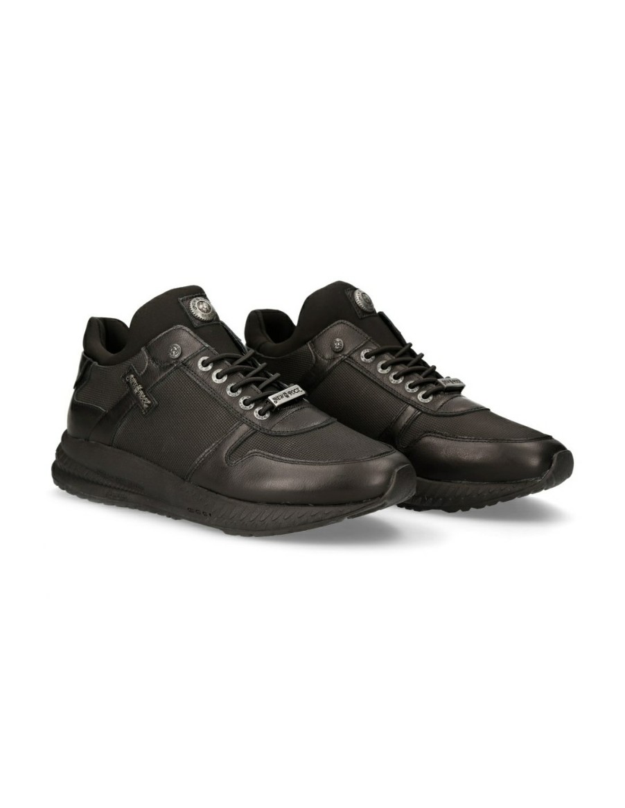 Shoe Black Chrono With Laces M-Chrono002-C14 | New Rock Clearance