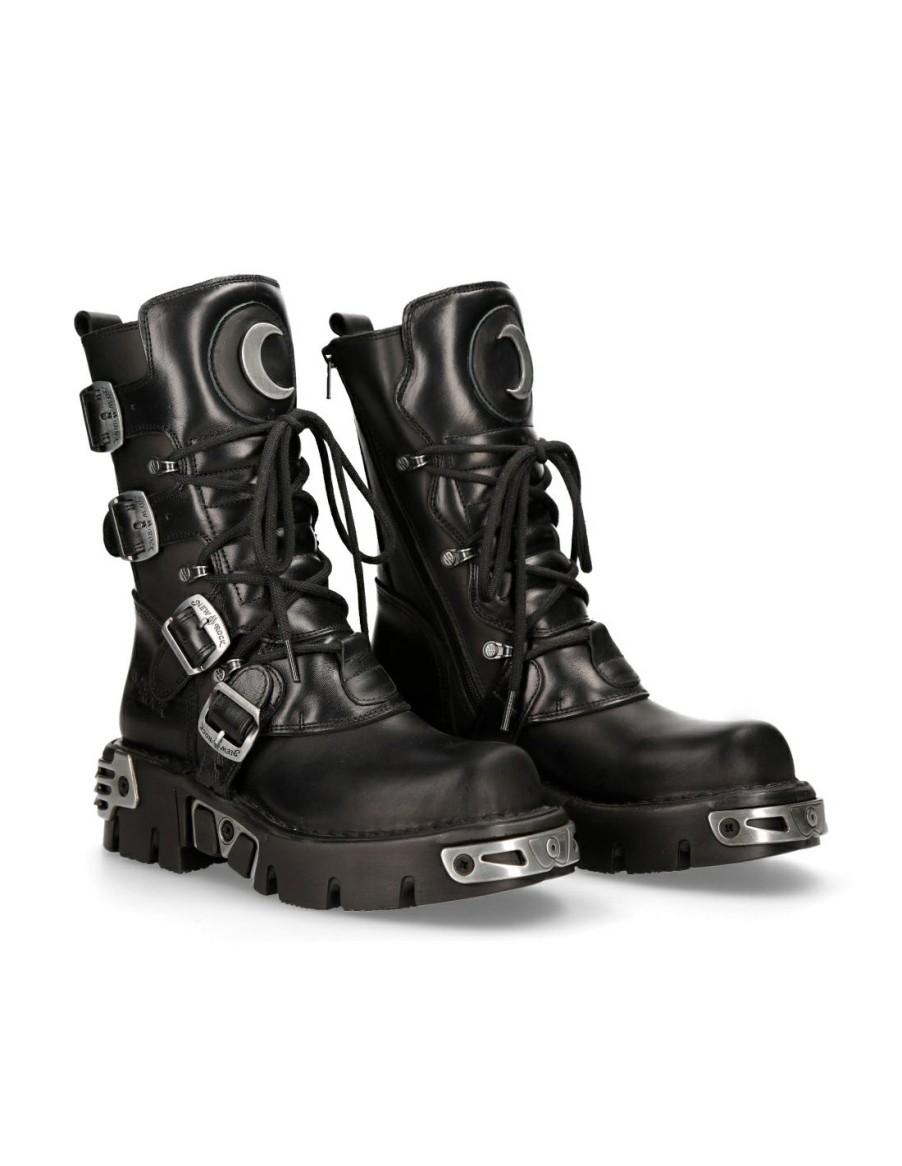 Boot Black Reactor M-373Luna-S1 | New Rock Best