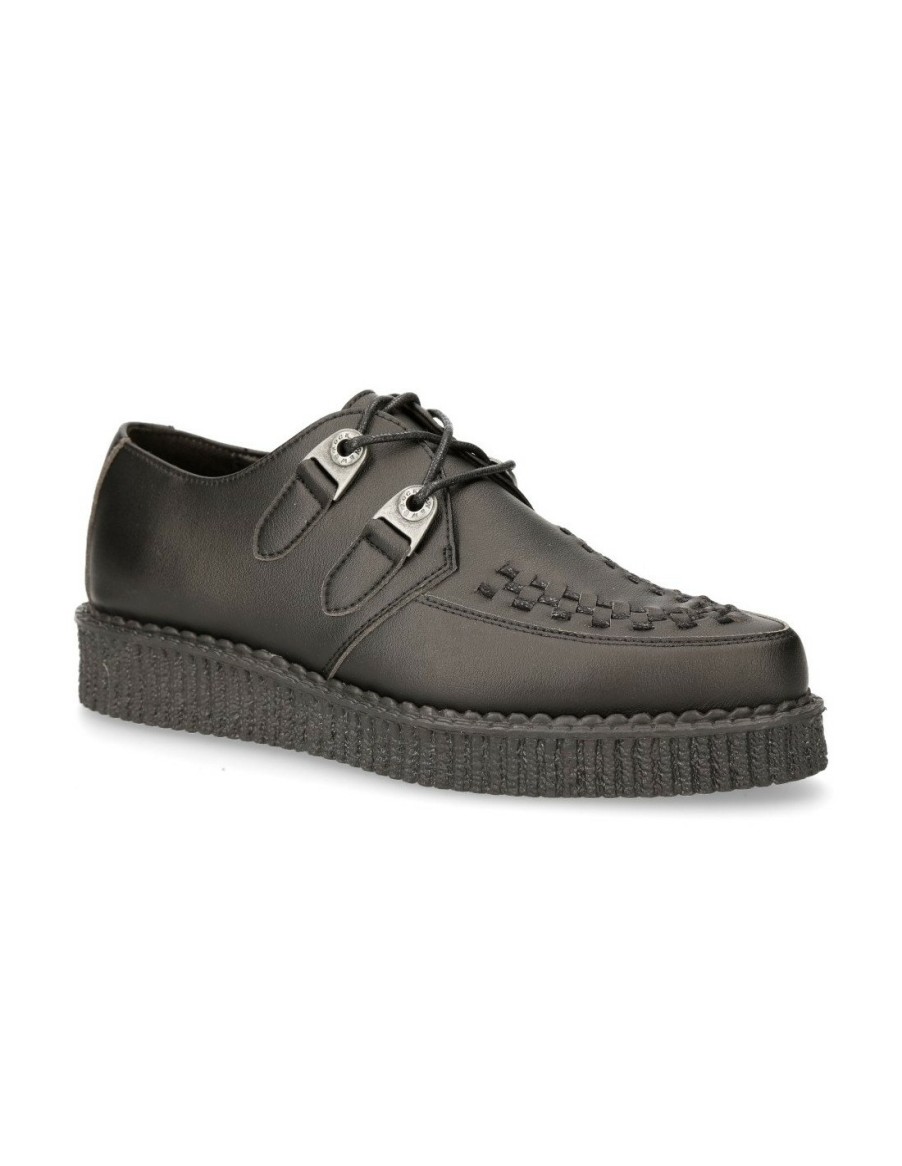 Shoe Black Creeper With Laces M-Creepers002-V5 | New Rock Wholesale