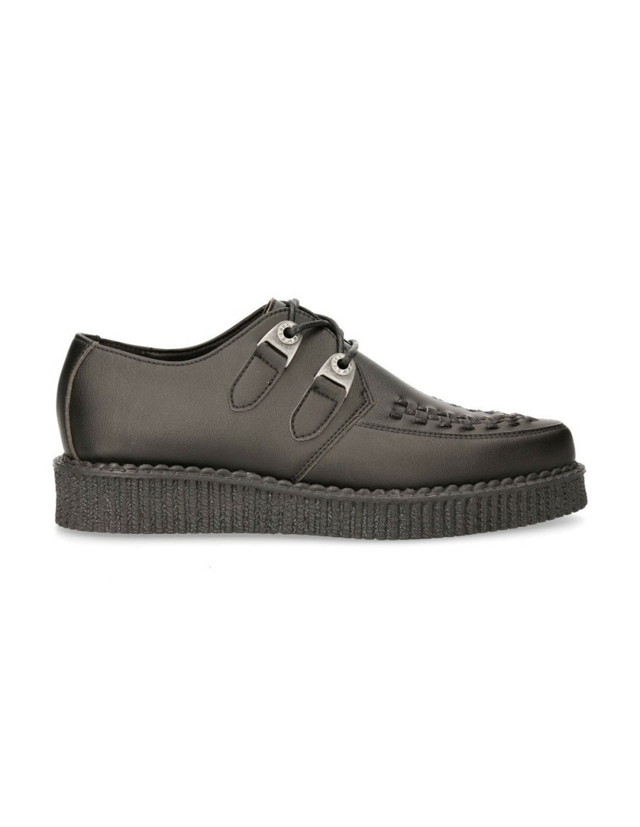 Shoe Black Creeper With Laces M-Creepers002-V5 | New Rock Wholesale