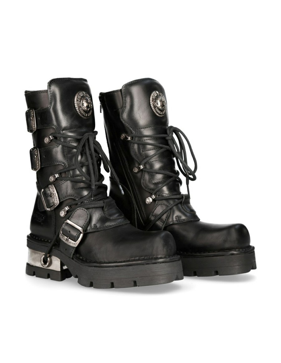 Boot Black Planing M-373-S1 | New Rock New