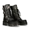 Boot Black Reactor With Laces M-373-S29 | New Rock Online