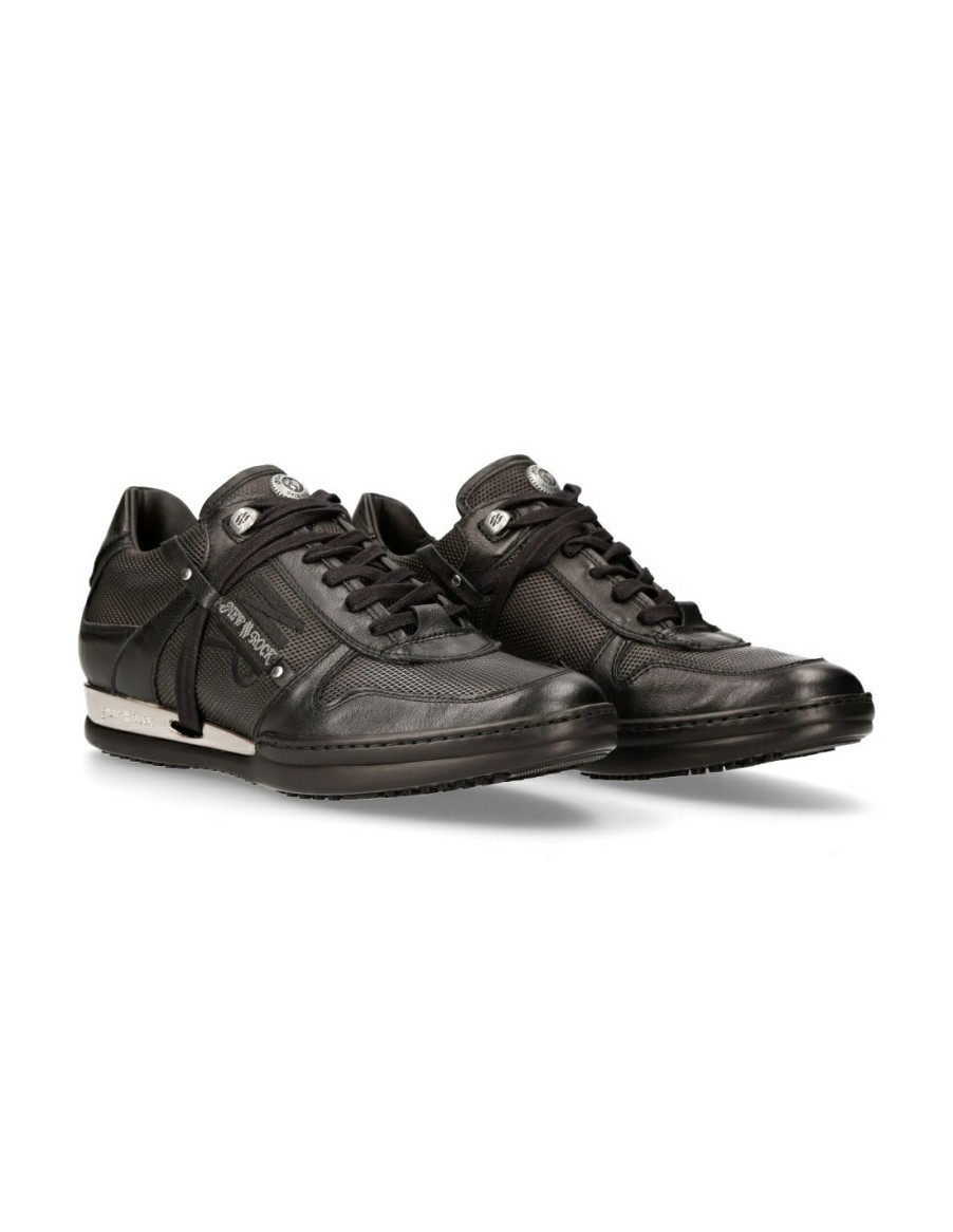 Black Hybrid With Laces M-Hy021-S2 | New Rock Online