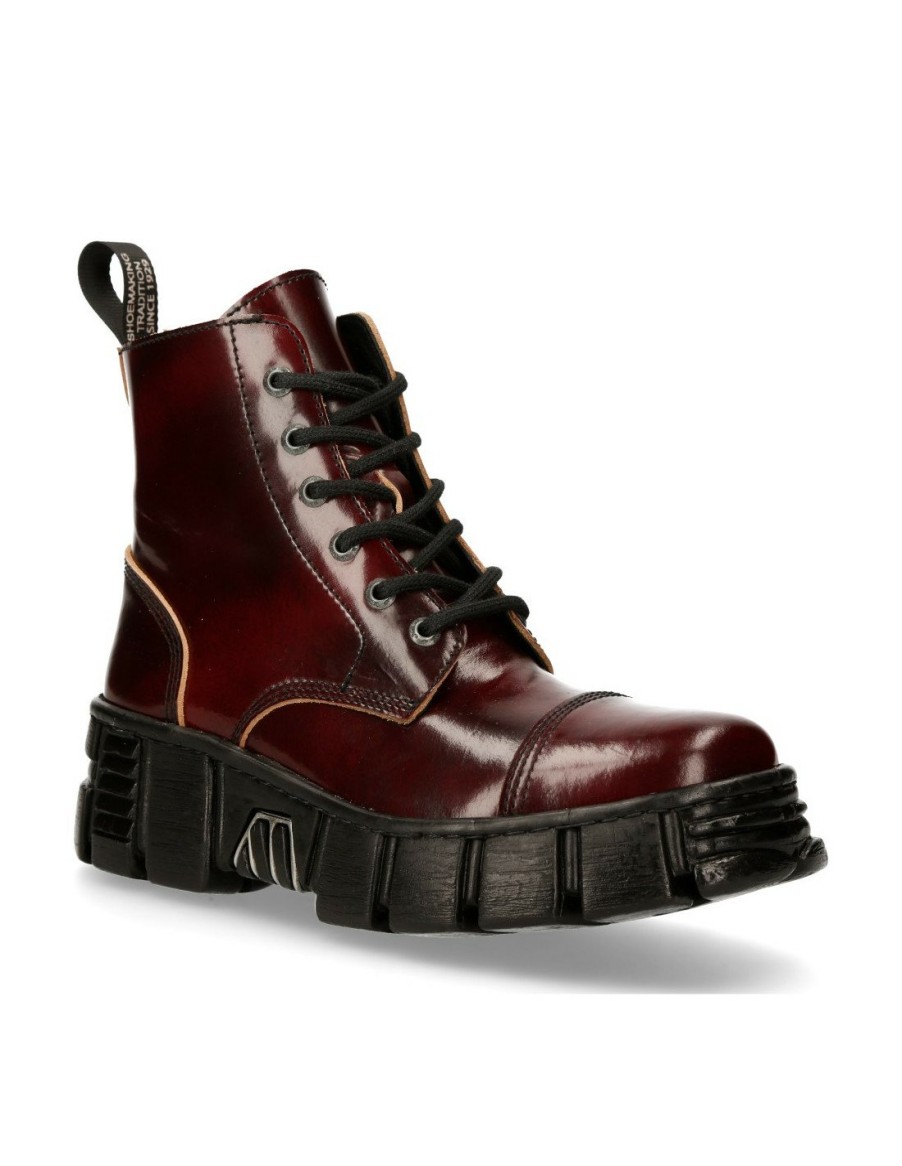 Ankle Boot Tower With Laces M-Wall005N-S1 | New Rock Clearance