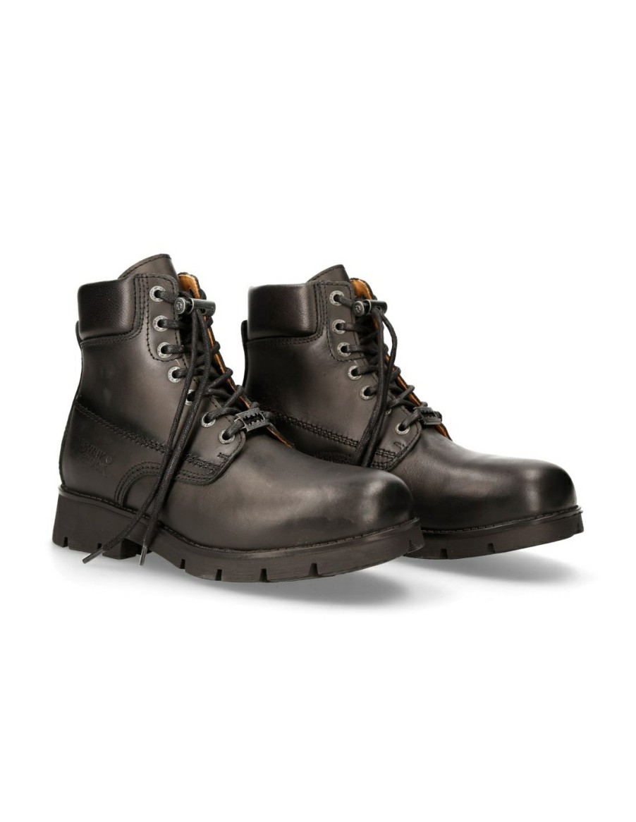 Ankle Boot Black Ranger With Laces M-Ranger046-S1 | New Rock Hot