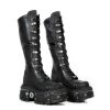 High Boot Black Imperfect With Laces M-Tank004-C1 | New Rock New