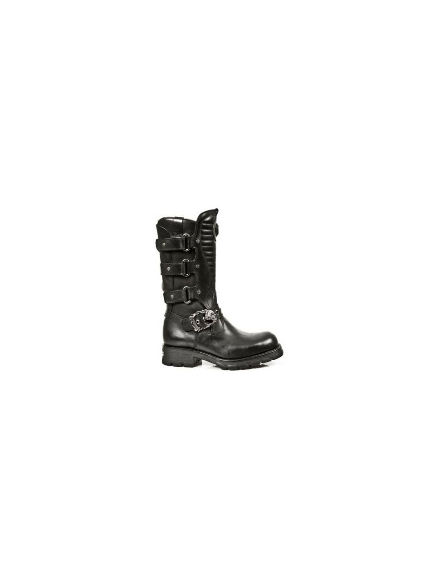 Boot Black Motorcycle M-7604-S1 | New Rock Hot