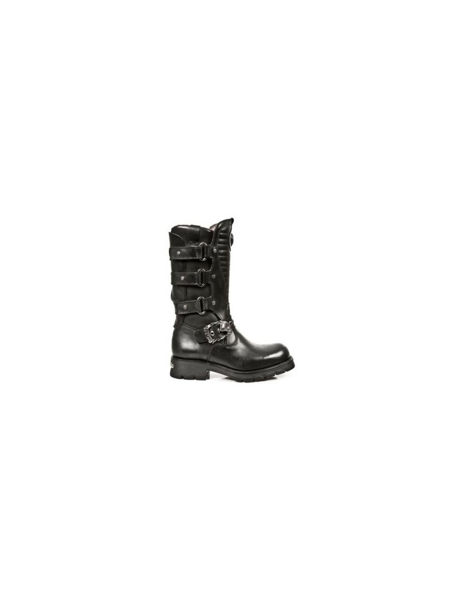 Boot Black Motorcycle M-7604-S1 | New Rock Hot