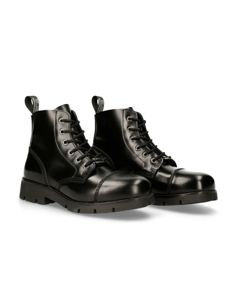 Ankle Boot Black Ranger With Laces M-Ranger006-S2 | New Rock Clearance