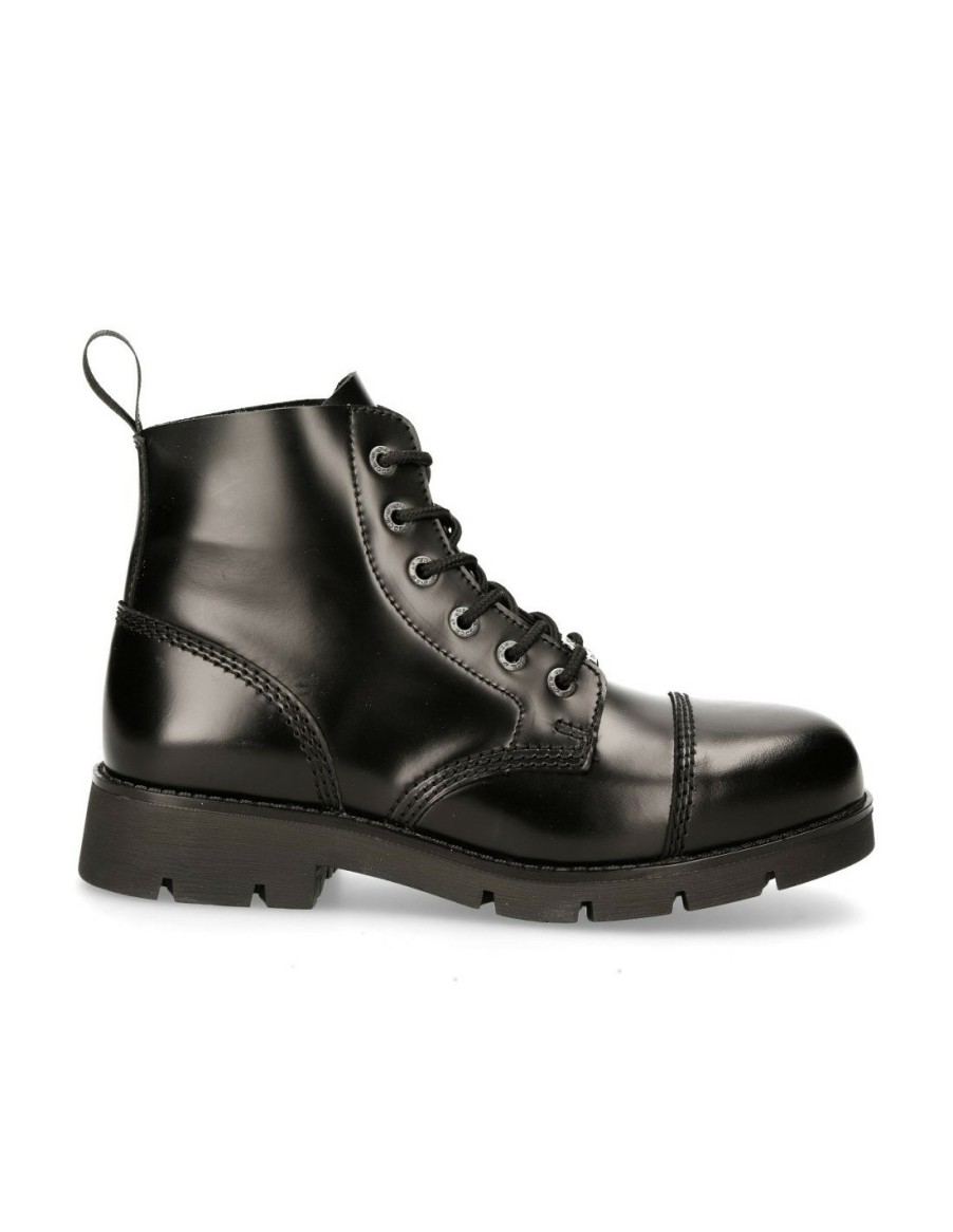 Ankle Boot Black Ranger With Laces M-Ranger006-S2 | New Rock Clearance