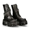 Boot Black Imperfect With Laces M-297-C4 | New Rock Best