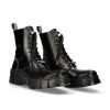 Boot Black Tower With Laces M-Wall026N-C5 | New Rock Hot