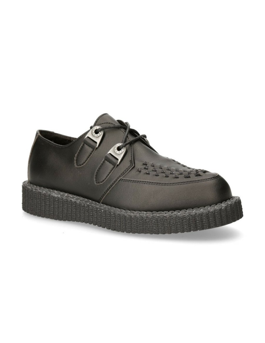 Shoe Black Creeper15 With Laces M-Creeper002-V6 | New Rock Hot