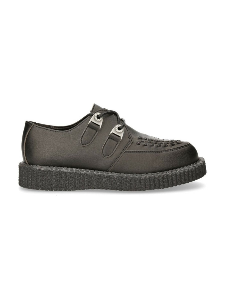 Shoe Black Creeper15 With Laces M-Creeper002-V6 | New Rock Hot