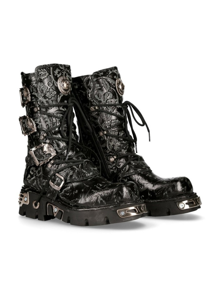 Boot Black Reactor M-391-S4 | New Rock Hot