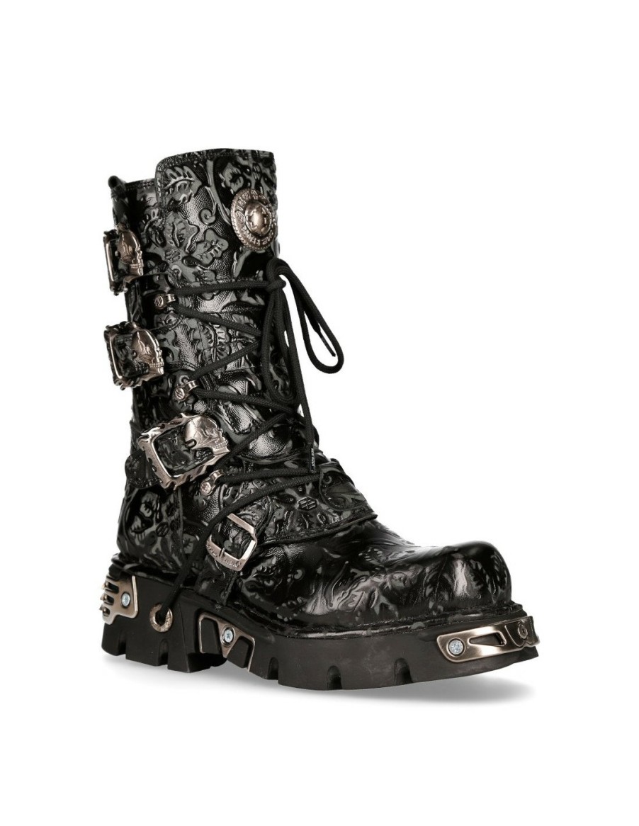 Boot Black Reactor M-391-S4 | New Rock Hot